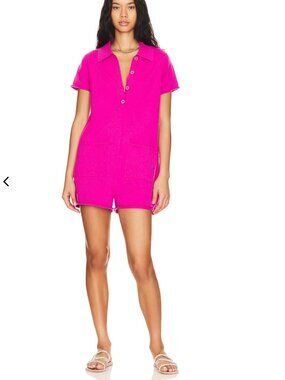 Show Me Your Mumu Gio Romper in Hot Pink Sz L